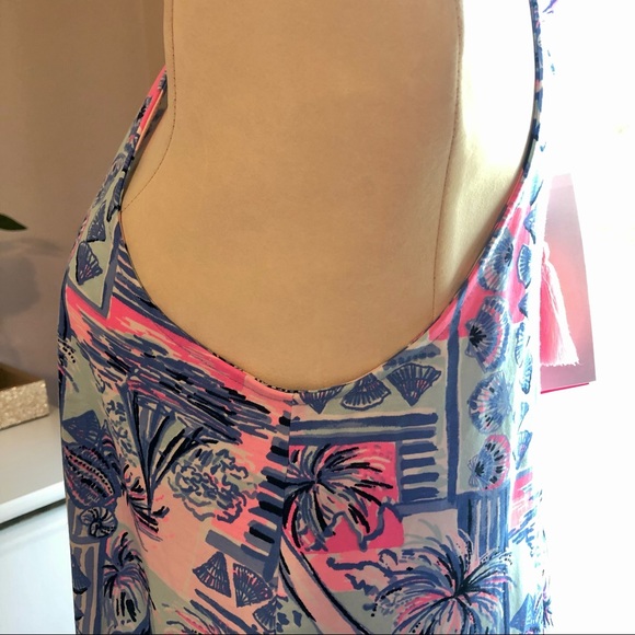 LILLY PULITZER Margot Dress in Whisper Blue Yeah Buoy Print Sz S NWT - Picture 12 of 14